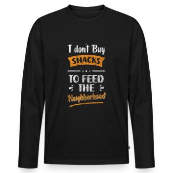 Neighbor Best Neighbor Village Apartment - Men's Premium Organic Long Sleeve Shirt - black - Front - Nico (187cm)