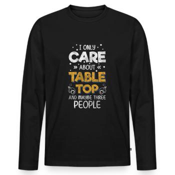 jeu de société jeu de nuit joueur de plateau coéquipier - T-shirt manches longues Premium bio Homme - noir - Devant - Nico (187cm)