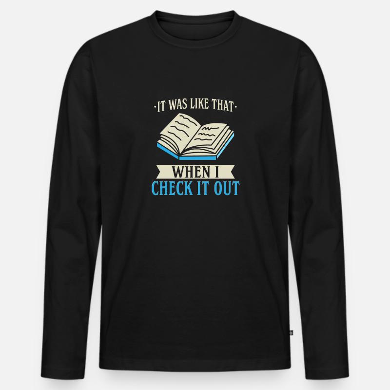 It Was Like That - Männer Premium Bio Langarmshirt - Schwarz
