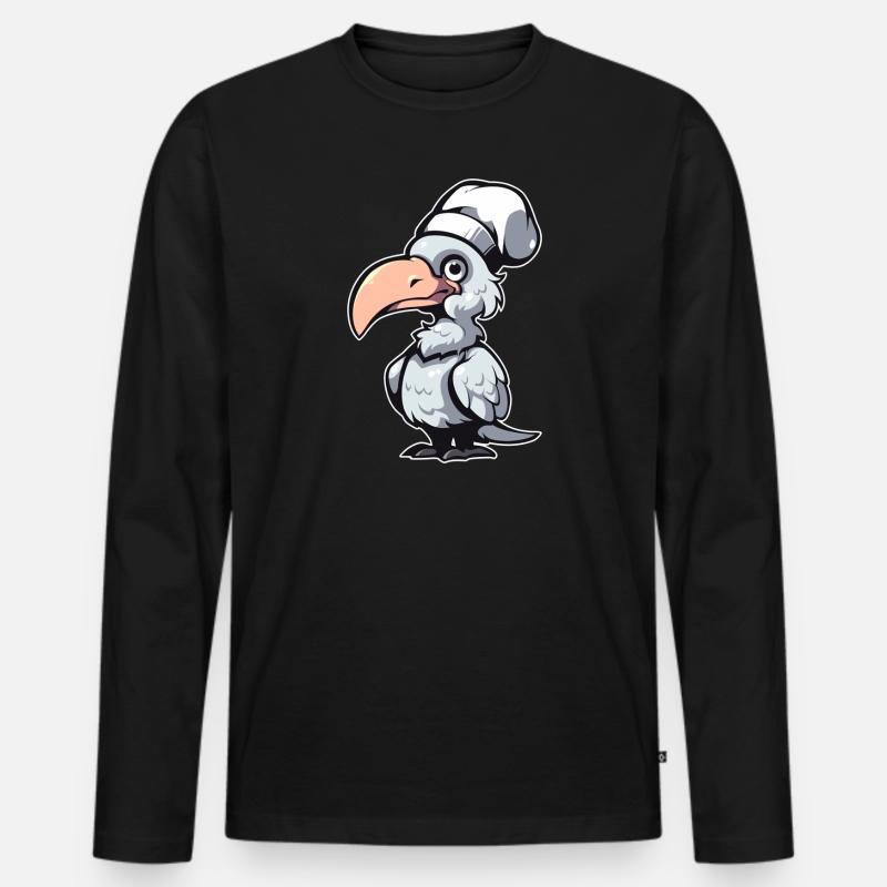 Schuhschnabel Koch - Männer Premium Bio Langarmshirt - Schwarz