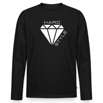 Hardstyle - T-shirt manches longues Premium bio Homme - noir - Devant - Nico (187cm)