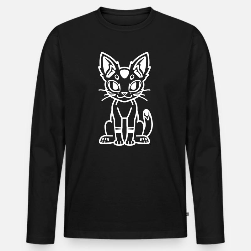Karakal - Männer Premium Bio Langarmshirt - Schwarz