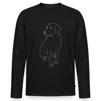 | Golden Mama Golden Retriever, Chien, Animal, Nature - T-shirt manches longues Premium bio Homme - noir - Devant - Nico (187cm)