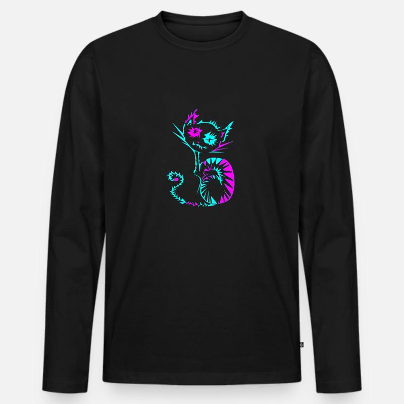 Dream with me! - Männer Premium Bio Langarmshirt - Schwarz