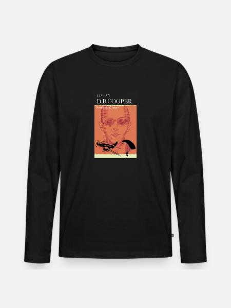 DB Cooper - Men's Premium Organic Long Sleeve Shirt - black