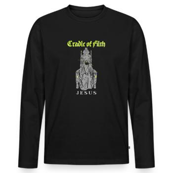 Cradle Of Filth Jesus - Men's Premium Organic Long Sleeve Shirt - black - Front - Nico (187cm)