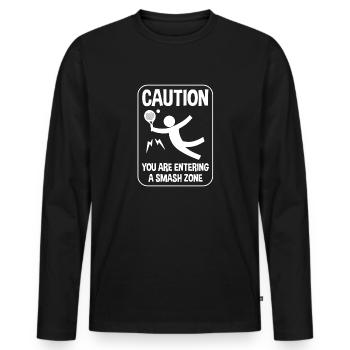 Padel Padel Player Padeltennis Paddle Padel Trainer - T-shirt manches longues Premium bio Homme - noir - Devant - Nico (187cm)