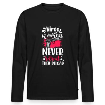 Horoscope Terre Superstition - T-shirt manches longues Premium bio Homme - noir - Devant - Nico (187cm)