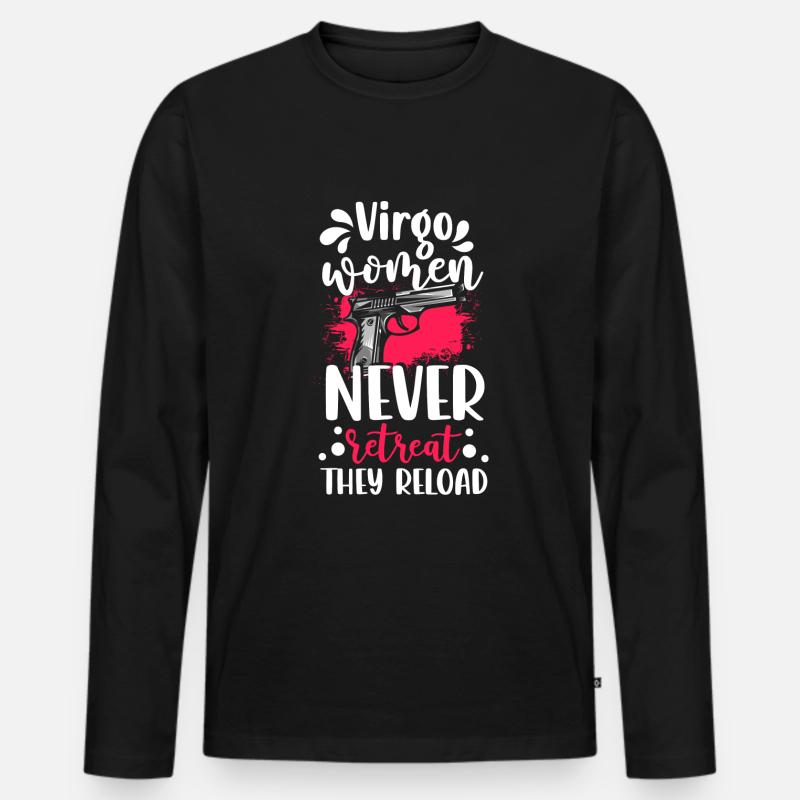 Horoskop Erde Aberglaube - Männer Premium Bio Langarmshirt - Schwarz