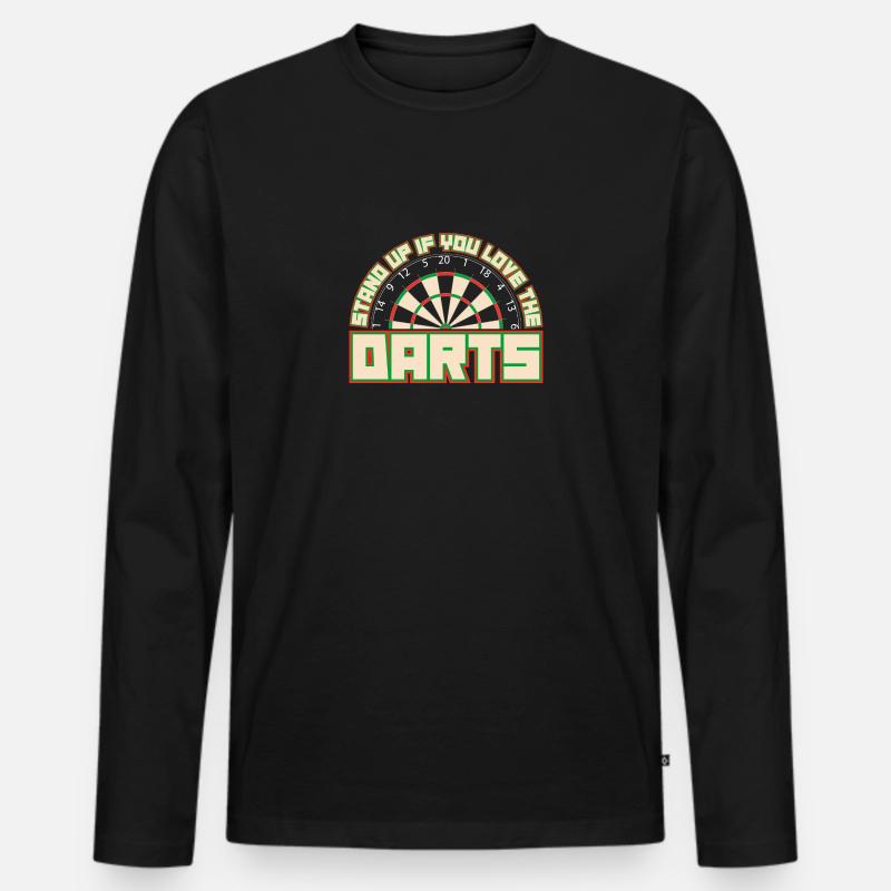 stand up - Männer Premium Bio Langarmshirt - Schwarz