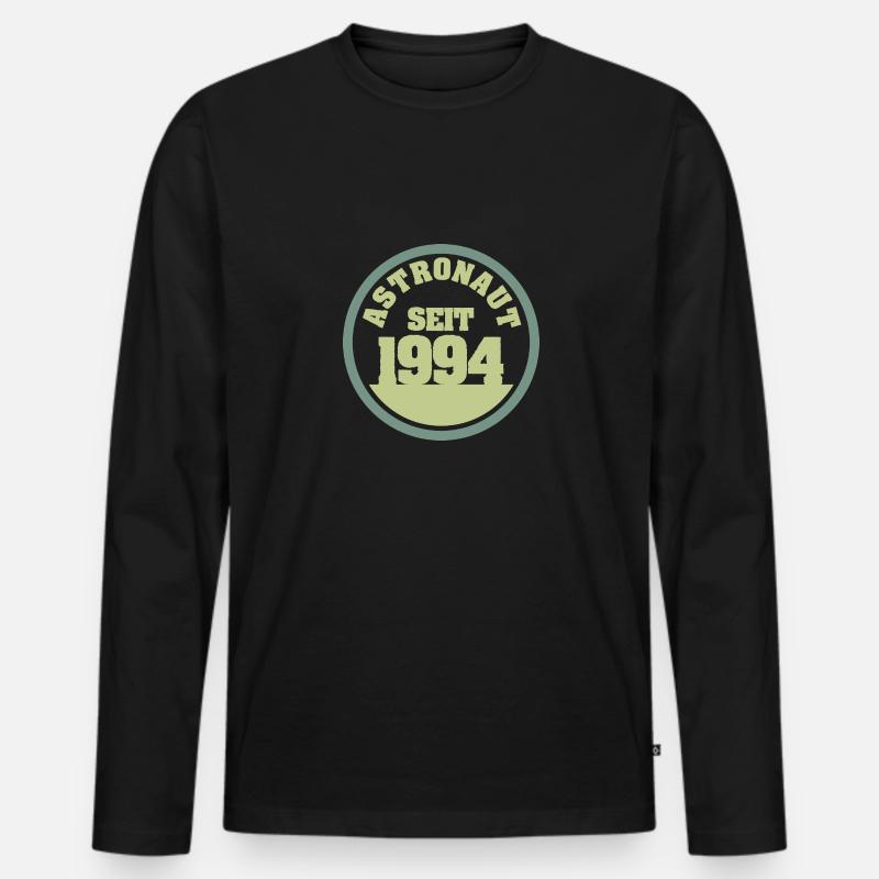 1994 - Männer Premium Bio Langarmshirt - Schwarz