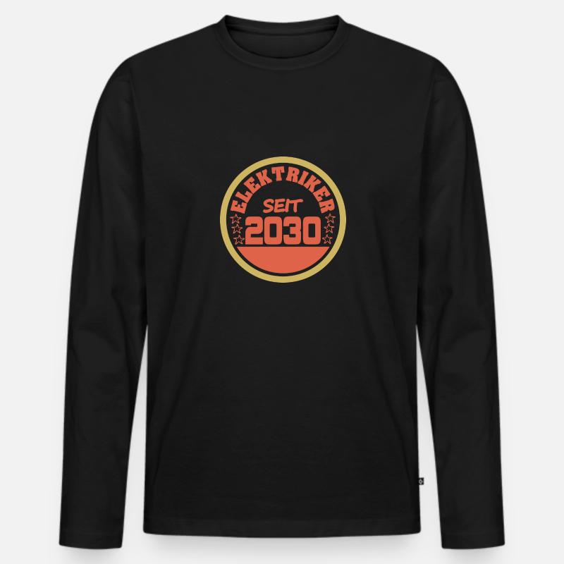 Jahr 2030 - Männer Premium Bio Langarmshirt - Schwarz