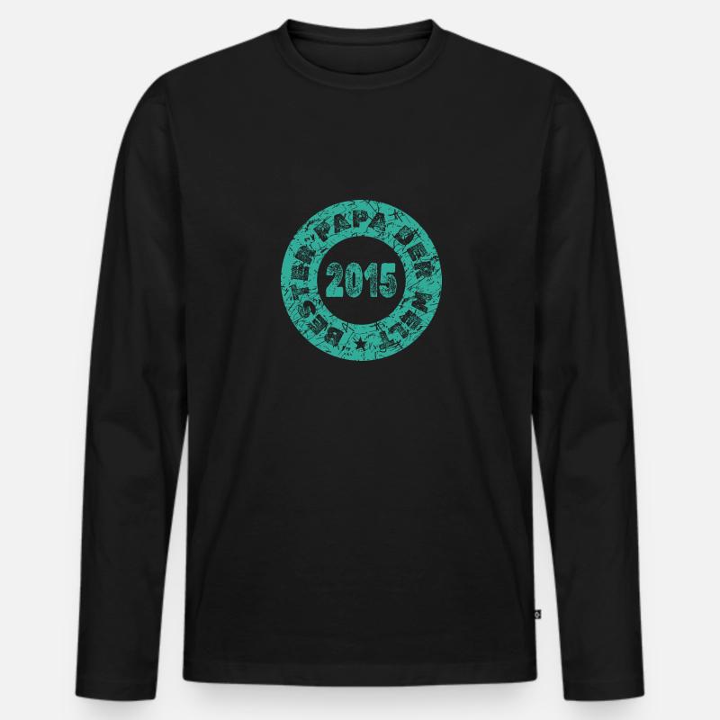 Bollerwagen 2015 - Männer Premium Bio Langarmshirt - Schwarz