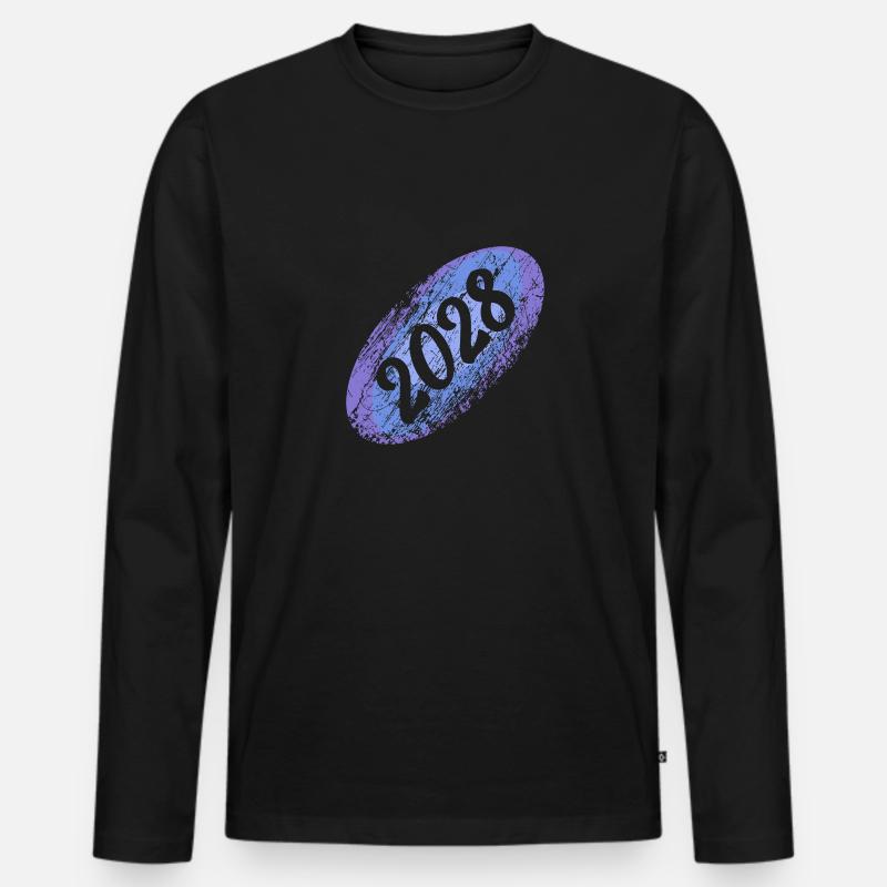Rekrut 2028 - Männer Premium Bio Langarmshirt - Schwarz