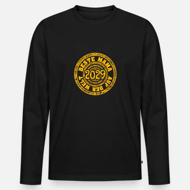 Mum 2029 - Männer Premium Bio Langarmshirt - Schwarz