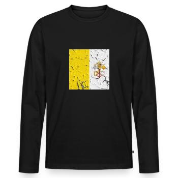 Vatican City Vatican City - Men's Premium Organic Long Sleeve Shirt - black - Front - Nico (187cm)