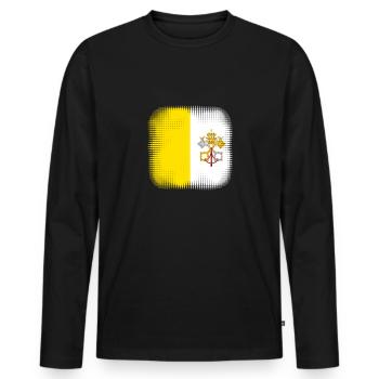 Vatican City as Vatican City - Men's Premium Organic Long Sleeve Shirt - black - Front - Nico (187cm)
