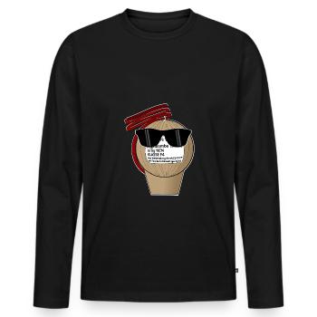 Pyro Sunglasses - Men's Premium Organic Long Sleeve Shirt - black - Front - Nico (187cm)