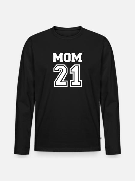 Mutter 2021 - Männer Premium Bio Langarmshirt - Schwarz