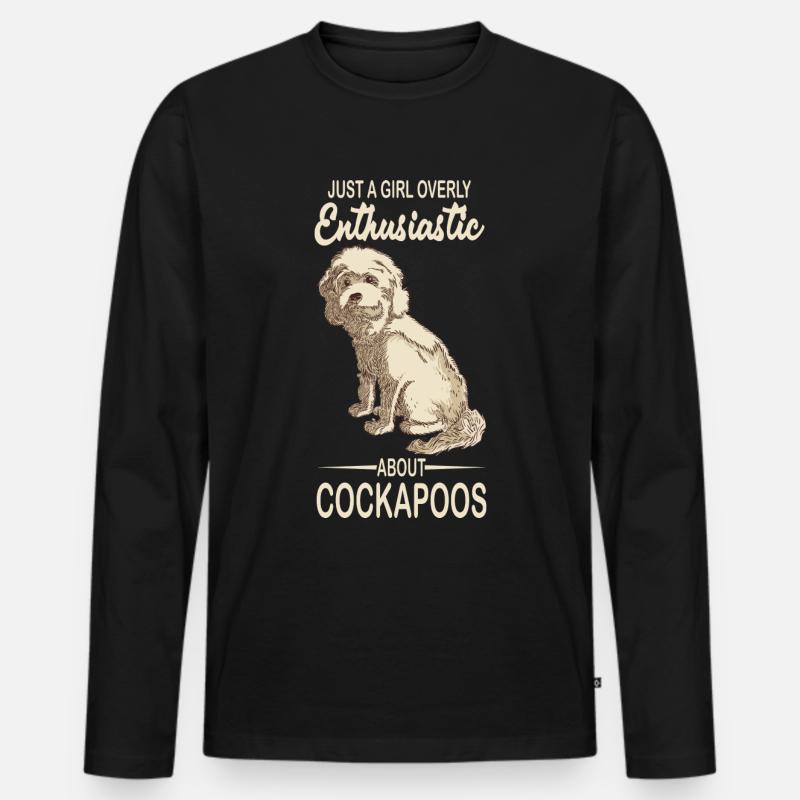 Cockapoo - Men's Premium Organic Long Sleeve Shirt - black