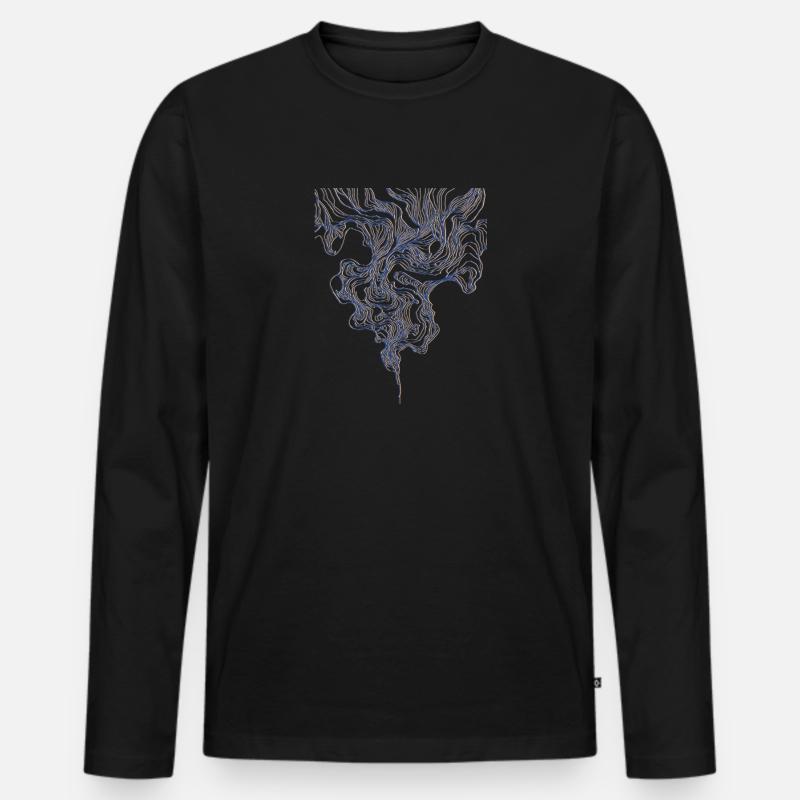 Rauch Style - Männer Premium Bio Langarmshirt - Schwarz