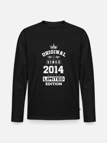 Anniversaire édition limitée 2014 - T-shirt manches longues Premium bio Homme - noir