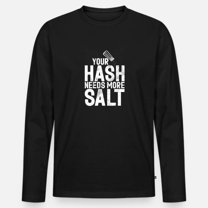 Cyber security hacker hacking - Men's Premium Organic Long Sleeve Shirt - black