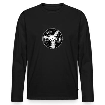 1983 40e anniversaire - T-shirt manches longues Premium bio Homme - noir - Devant - Nico (187cm)