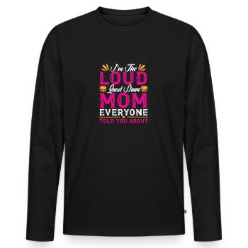 Tenor Schlagzeug Trommel | Musikband Schlagzeuger - Männer Premium Bio Langarmshirt - Schwarz - Vorne - Nico (187cm)