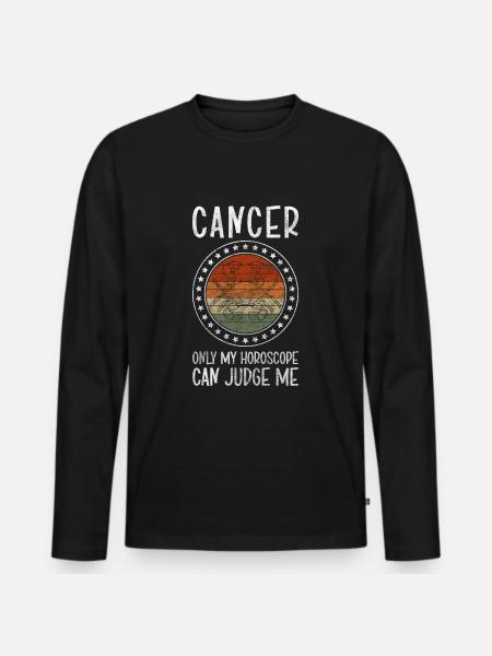 Zodiac Zodiac Constellation Moon - Men's Premium Organic Long Sleeve Shirt - black