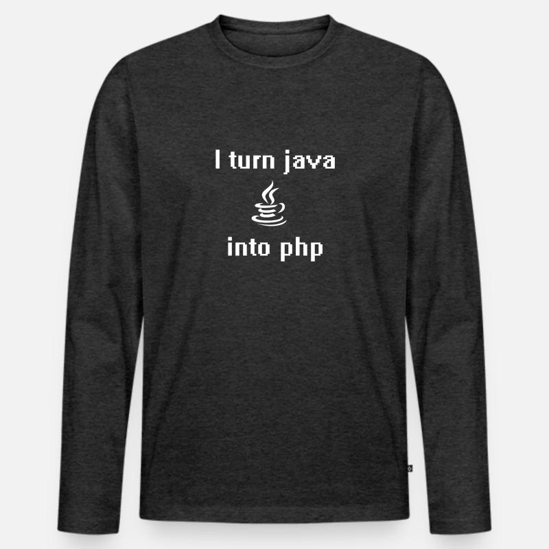 Je transforme java en php T-shirt manches longues Premium bio Homme