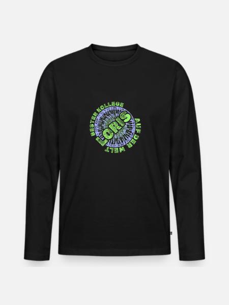 Geschenk für Loris - Männer Premium Bio Langarmshirt - Schwarz