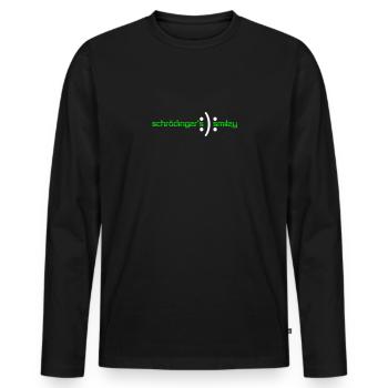 Geek - T-shirt manches longues Premium bio Homme - noir - Devant - Nico (187cm)