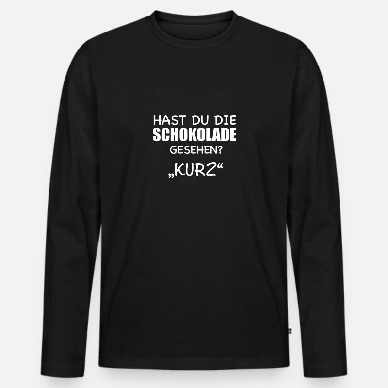 Lustige Sprüche Spruch - Männer Premium Bio Langarmshirt - Schwarz