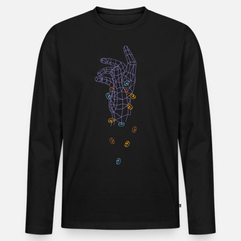 Chill pills - Männer Premium Bio Langarmshirt - Schwarz