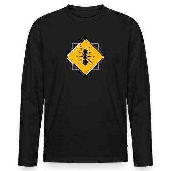 ant state ant ant friends fire-ant - Men's Premium Organic Long Sleeve Shirt - black - Front - Nico (187cm)