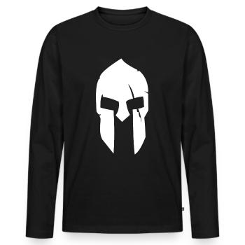 Conception spartiate - T-shirt manches longues Premium bio Homme - noir - Devant - Nico (187cm)