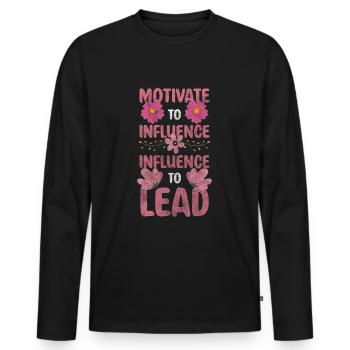 Collègues de l’entreprise Employés - T-shirt manches longues Premium bio Homme - noir - Devant - Nico (187cm)