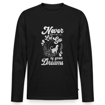 Magic Symbol Elements Power - Men's Premium Organic Long Sleeve Shirt - black - Front - Nico (187cm)