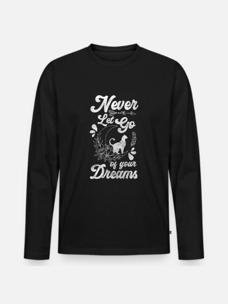 Magic Symbol Elements Power - Men's Premium Organic Long Sleeve Shirt - black