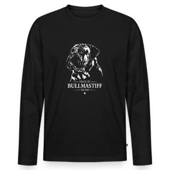 Bullmastiff Mom Dog Dog Wilsigns - Men's Premium Organic Long Sleeve Shirt - black - Front - Nico (187cm)