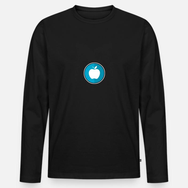 Symbol - Männer Premium Bio Langarmshirt - Schwarz