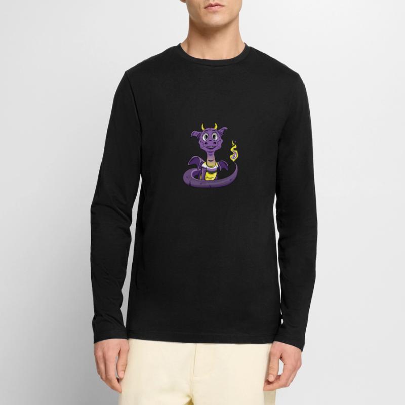Nonbinary Pride Drache Nonbinary Männer Premium Bio Langarmshirt