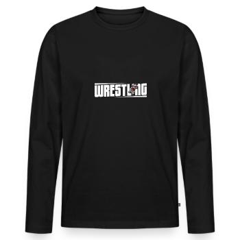 Lutte Suplex Lutte Arts Martiaux Lutteur - T-shirt manches longues Premium bio Homme - noir - Devant - Nico (187cm)