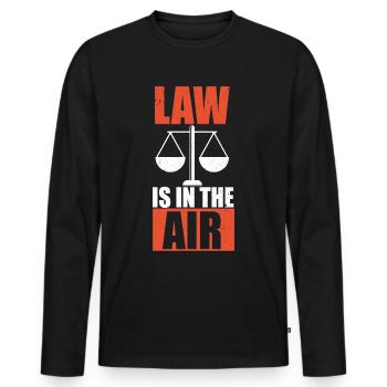 Avocat juriste avocat avocat - T-shirt manches longues Premium bio Homme - noir - Devant - Nico (187cm)