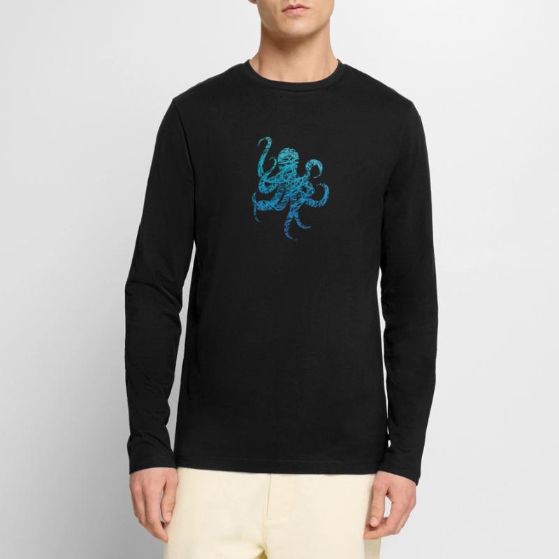 Octopus Scribble Colors Octopus Octopus Octopus Men's Premium Organic Long Sleeve Shirt