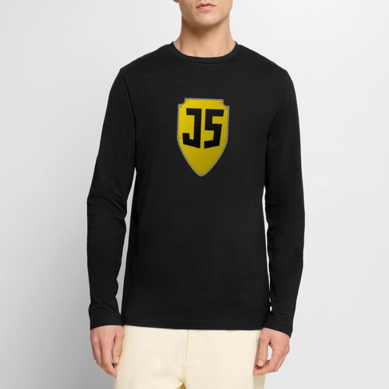 Bouclier JavaScript T-shirt manches longues Premium bio Homme