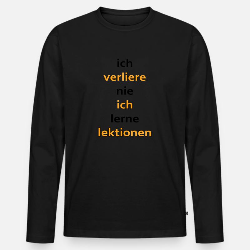 boardgame chess backgammon game night - Männer Premium Bio Langarmshirt - Schwarz