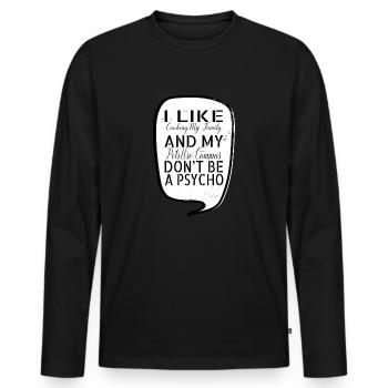 joke writers fun book lover contentwriter drive - Männer Premium Bio Langarmshirt - Schwarz - Vorne - Nico (187cm)