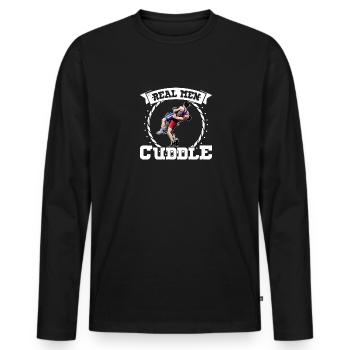 Wrestling Kampfkunst Wrestler Ringen Sport - Männer Premium Bio Langarmshirt - Schwarz - Vorne - Nico (187cm)